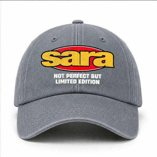 Your Name Not Perfect But Limited Edition Red Logo Washed Cap SARA 13K1 C84PF