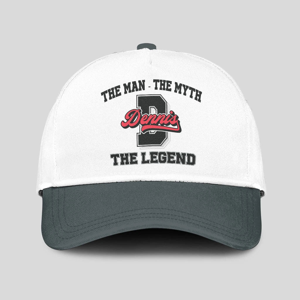 The Man The Myth The Legend Custom Initial Letter And Name Cap DENNIS 13K1 C38PF