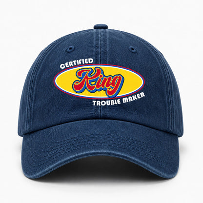 Certified Your Name Trouble Maker Washed Cap KING 13K1 C73PF