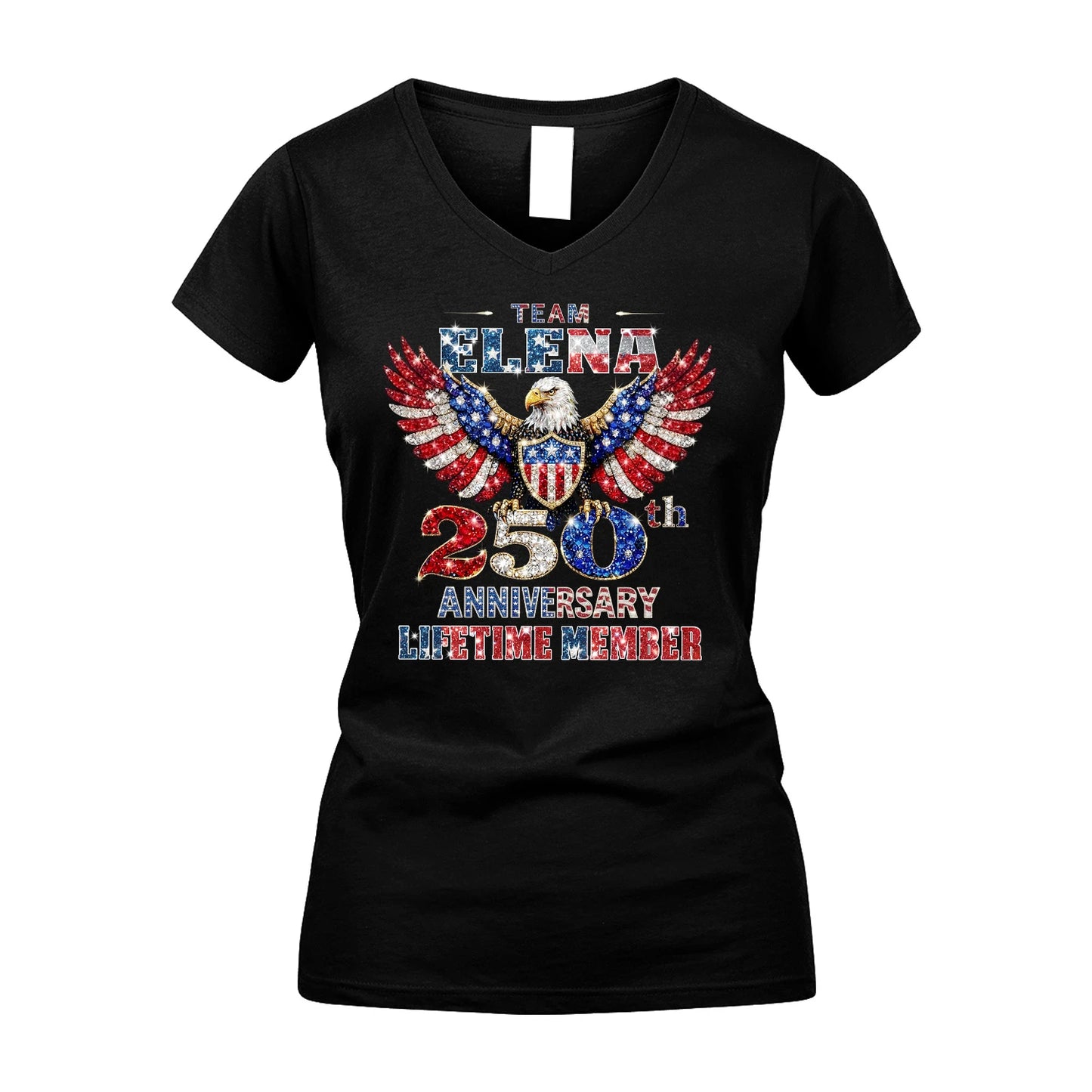 ELAINE 13K1-523 Personalized "Team...Lifetime Member" America 250 Design