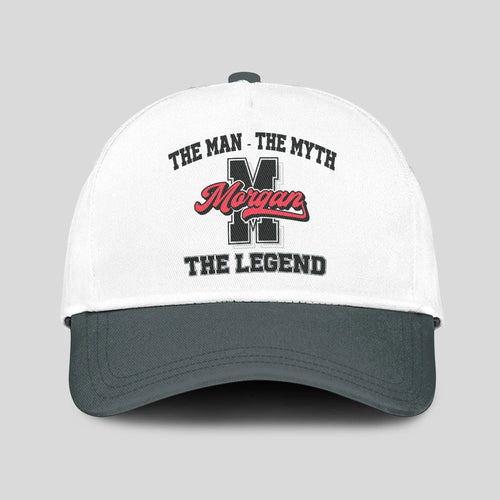 The Man The Myth The Legend Custom Initial Letter And Name Cap MORGAN 13K1 C38PF