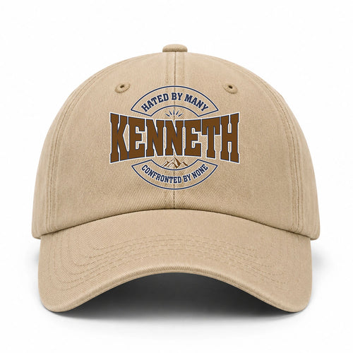 Hated By Many Confronted By None Washed Cap KENNETH 13K1 C36PF