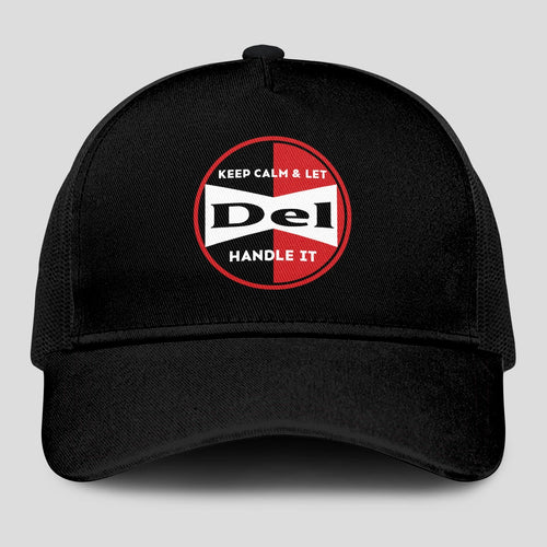 Keep Calm & Let Your Name Handle It Black Mesh Cap DEL 13K1 C206PF