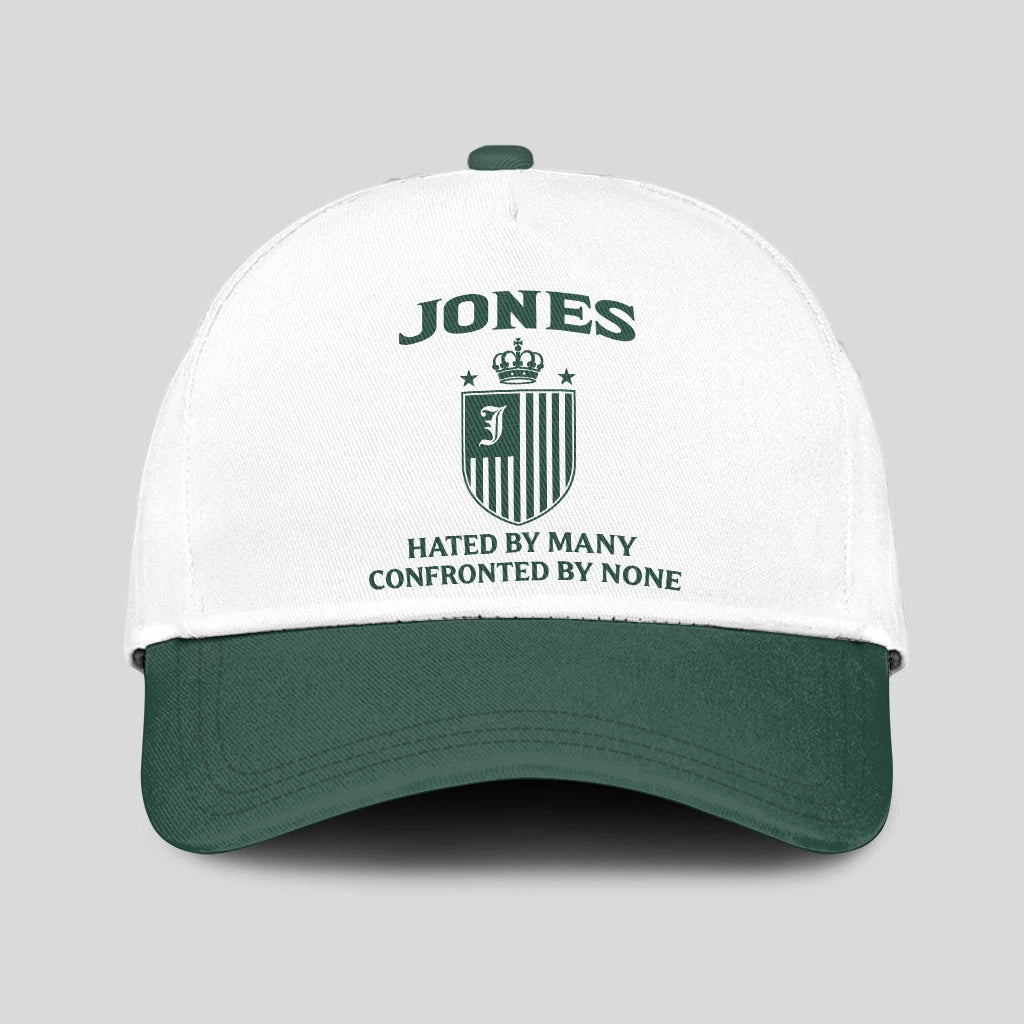 Hated By Many Confronted By None Luxury Logo Cap JONES 13K1 C41PF