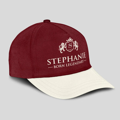 Born Legendary Burgundy And Beige Cap STEPHANIE 13K1 C181PF