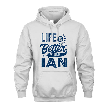 IAN 13K1-116 Personalized Name Quote T-Shirt Life Is Better With Unisex Gift