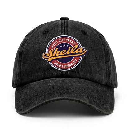 Built Different Born Legendary Logo Washed Cap SHEILA 13K1 C65PF
