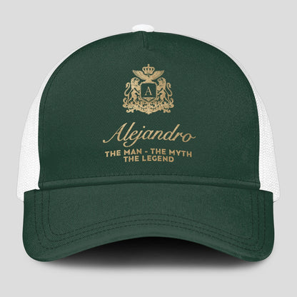 The Man The Myth The Legend Sage Green Mesh Cap ALEJANDRO 13K1 C192PF