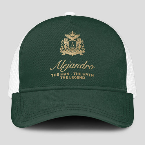 The Man The Myth The Legend Sage Green Mesh Cap ALEJANDRO 13K1 C192PF