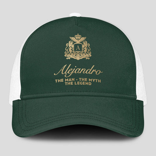 The Man The Myth The Legend Sage Green Mesh Cap ALEJANDRO 13K1 C192PF