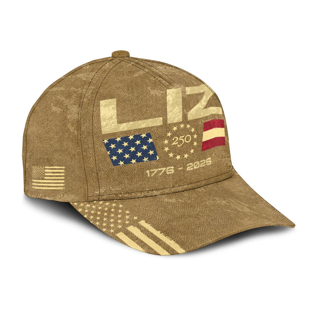 LIZ 13K1-C14PF 250th Anniversary Patriotic Baseball Cap 1776–2026