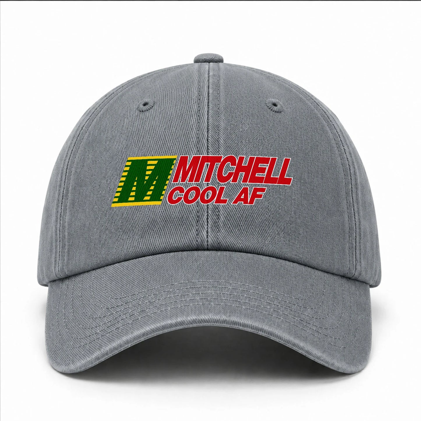 Your Name Cool Af Funny Washed Cap MITCHELL 13K1 C85PF