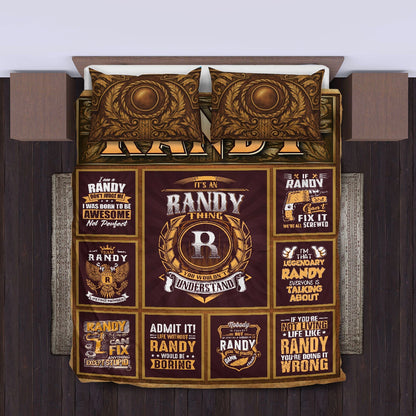 RANDY Limited Edition Personalized Bedding Set 13K1-BS3