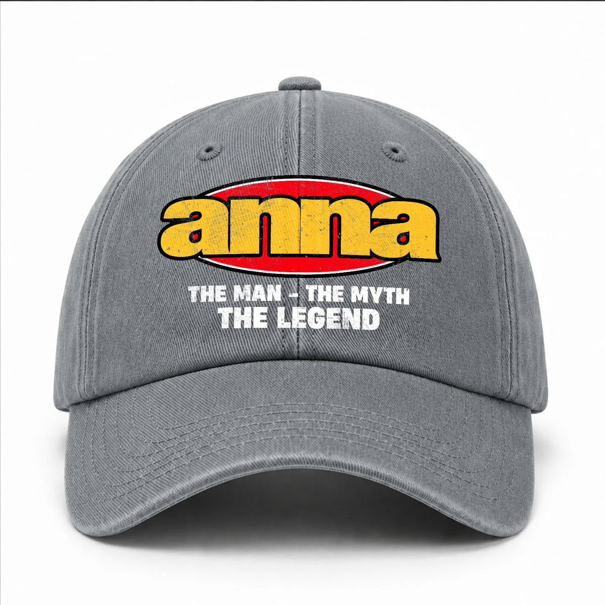 The Man The Myth The Legend Vintage Logo Washed Cap ANNA 13K1 C162PF