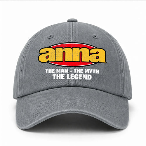 The Man The Myth The Legend Vintage Logo Washed Cap ANNA 13K1 C162PF