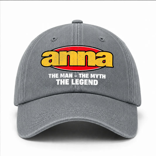 The Man The Myth The Legend Vintage Logo Washed Cap ANNA 13K1 C162PF