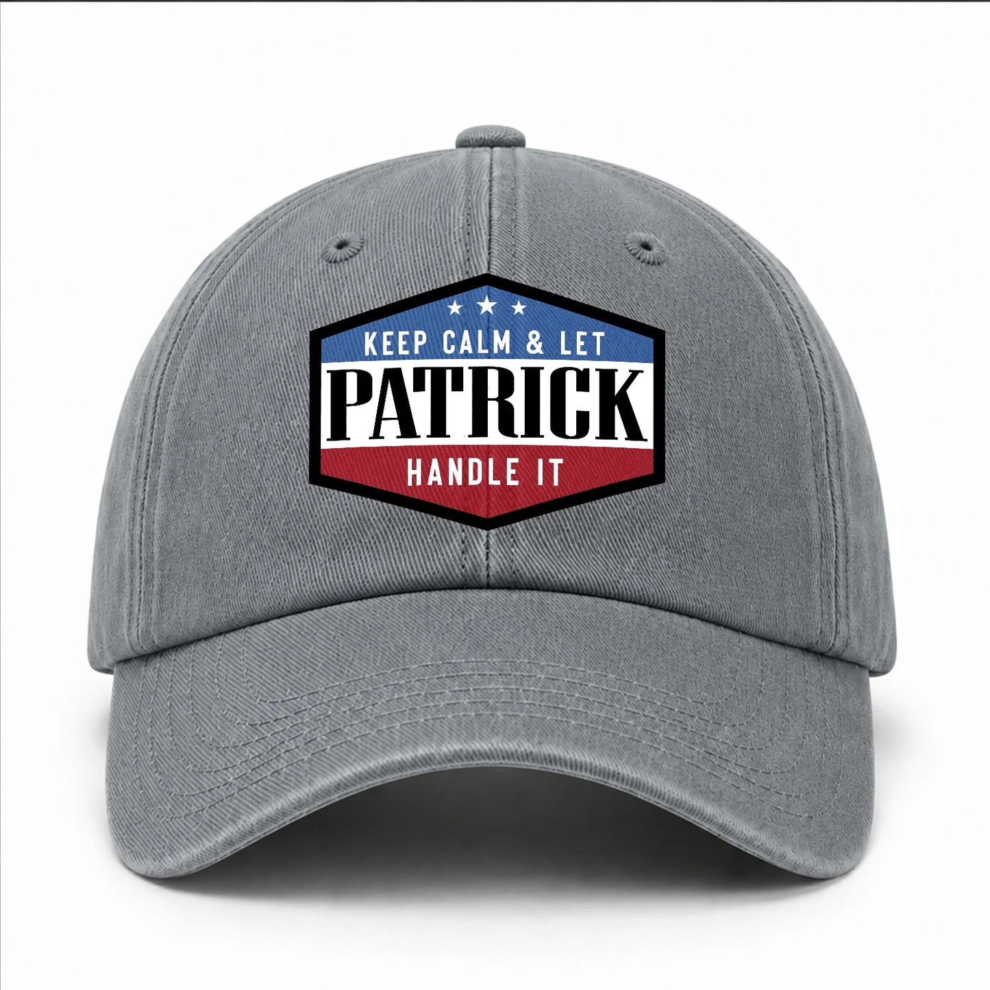 Keep Calm & Let Your Name Handle It Washed Cap PATRICK 13K1 C87PF