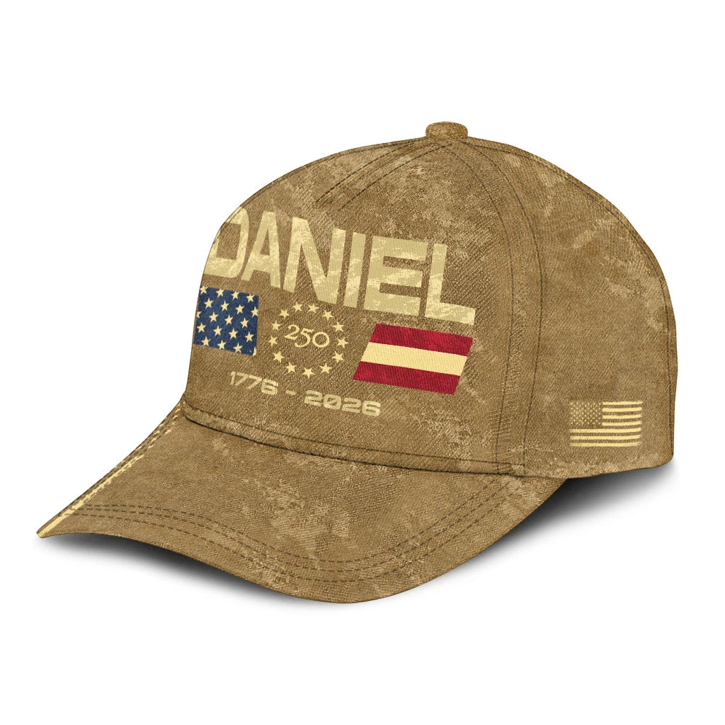 DANIEL 13K1-C14PF 250th Anniversary Patriotic Baseball Cap 1776–2026