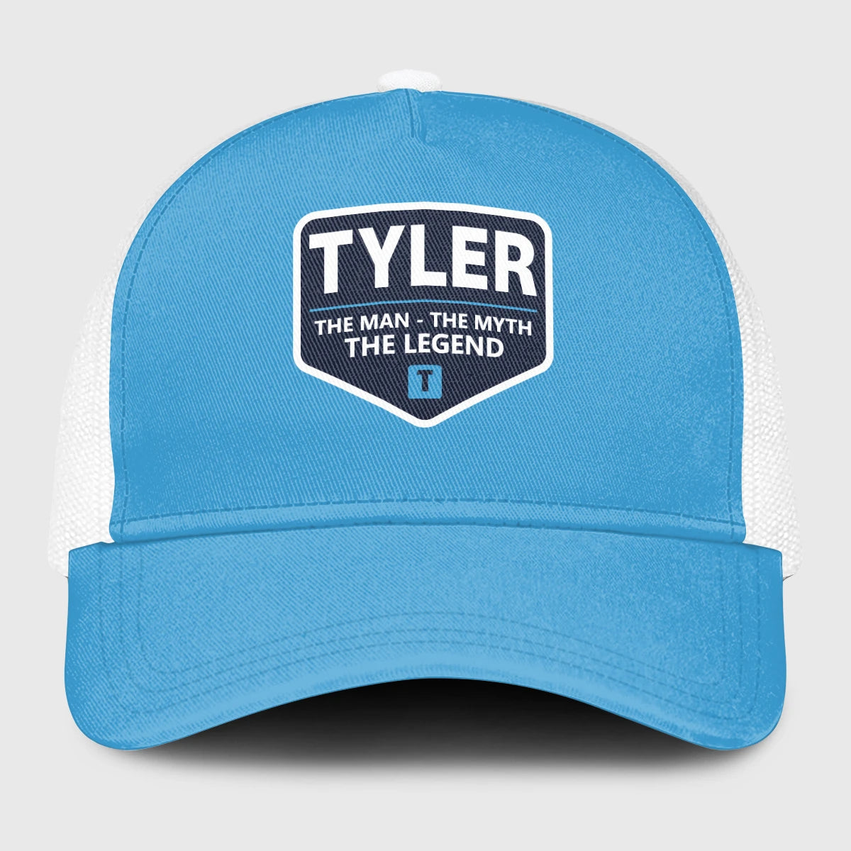 The Man The Myth The Legend Light Blue Mesh Cap TYLER 13K1 C190PF
