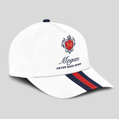 Never Back Down Stripped Cap MEGAN 13K1 C86PF