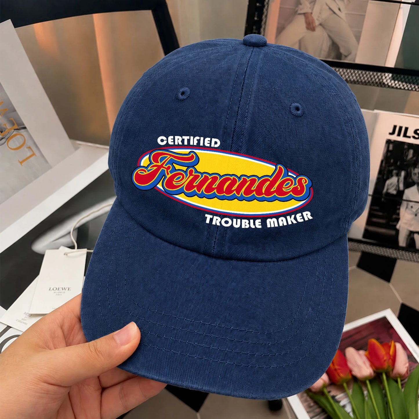 Certified Your Name Trouble Maker Washed Cap FERNANDES 13K1 C73PF
