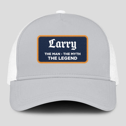 The Man The Myth The Legend Gray Mesh Cap LARRY 13K1 C204PF
