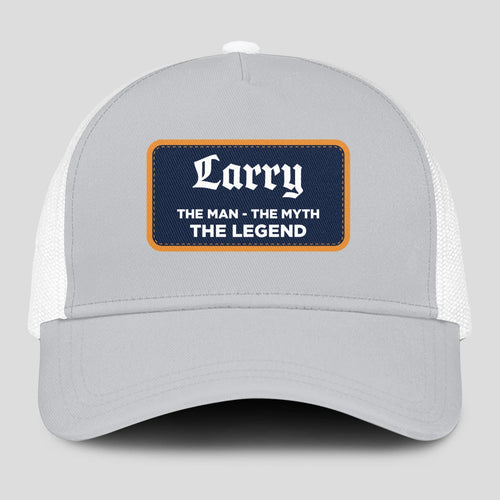 The Man The Myth The Legend Gray Mesh Cap LARRY 13K1 C204PF