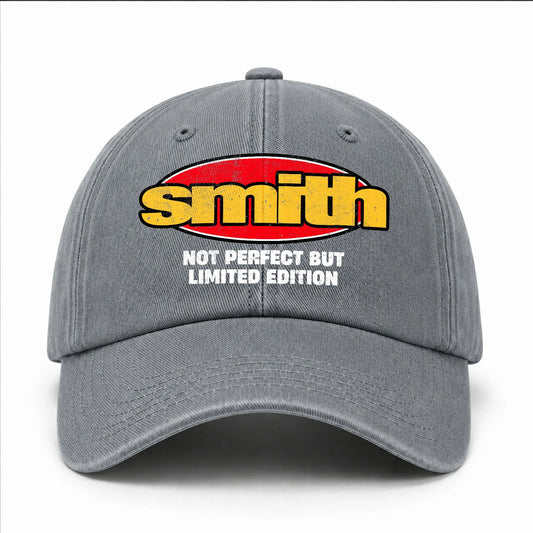 Your Name Not Perfect But Limited Edition Red Logo Washed Cap SMITH 13K1 C84PF