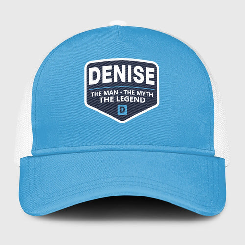 The Man The Myth The Legend Light Blue Mesh Cap DENISE 13K1 C190PF