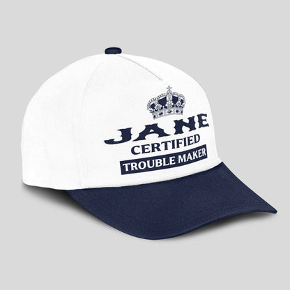 Certified Your Name Trouble Maker Washed Cap JANE 13K1 C148PF