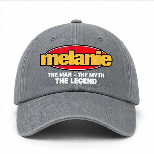 The Man The Myth The Legend Vintage Logo Washed Cap MELANIE 13K1 C162PF
