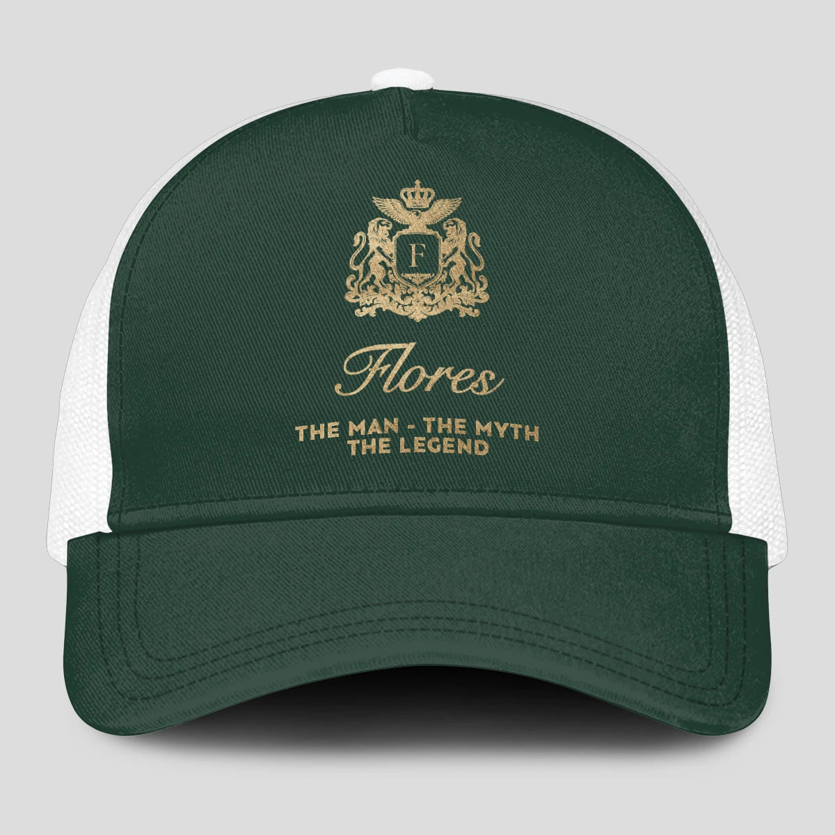 The Man The Myth The Legend Sage Green Mesh Cap FLORES 13K1 C192PF