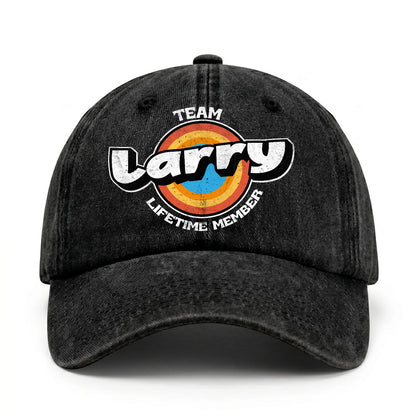 Team Your Name Lifetime Member Logo Cap LARRY 13K1 C66PF
