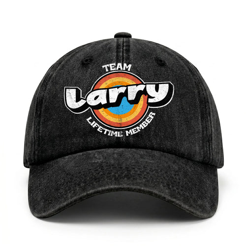 Team Your Name Lifetime Member Logo Cap LARRY 13K1 C66PF