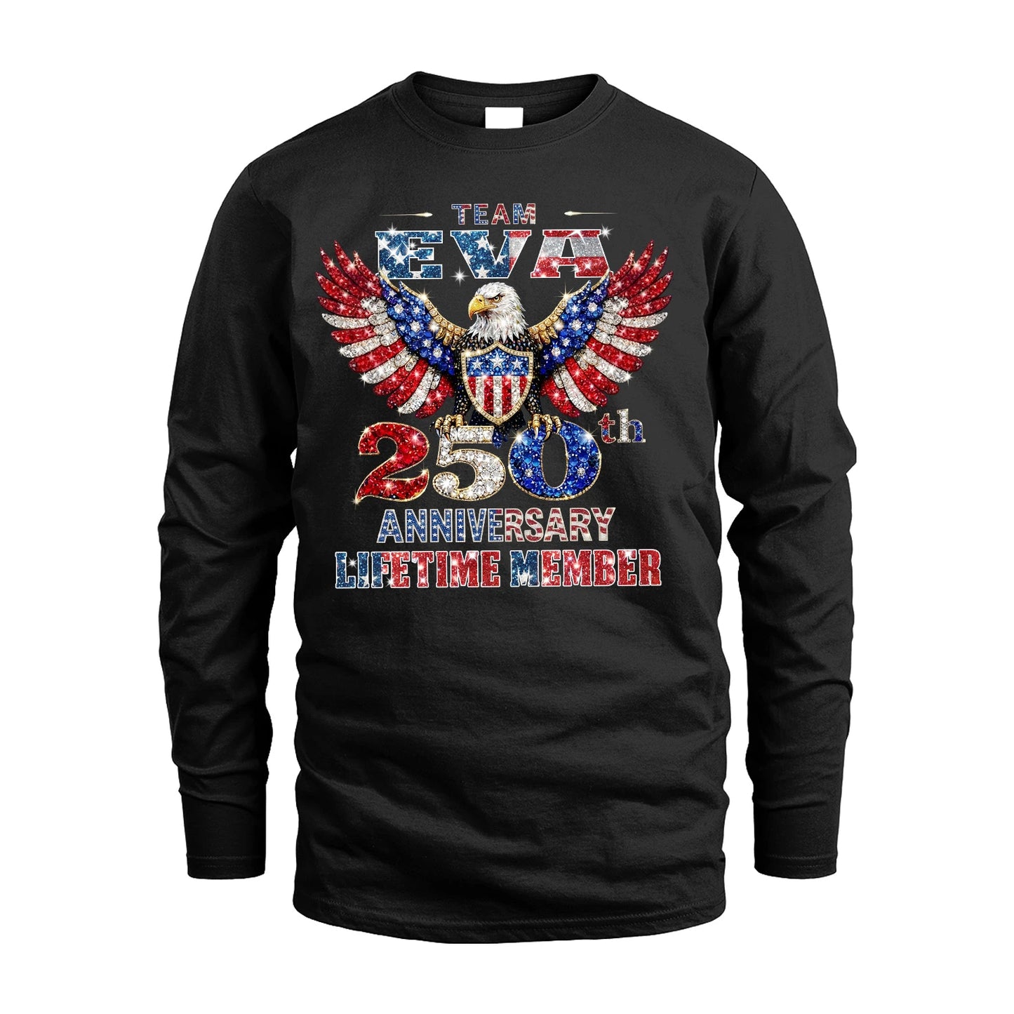 ERIN 13K1-523 Personalized "Team...Lifetime Member" America 250 Design