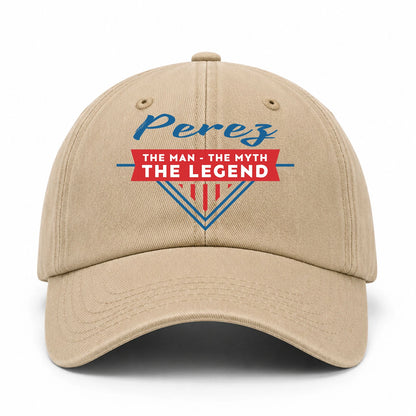 The Man The Myth The Legend Logo Washed Cap PEREZ 13K1 C37PF
