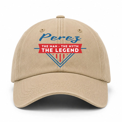 The Man The Myth The Legend Logo Washed Cap PEREZ 13K1 C37PF