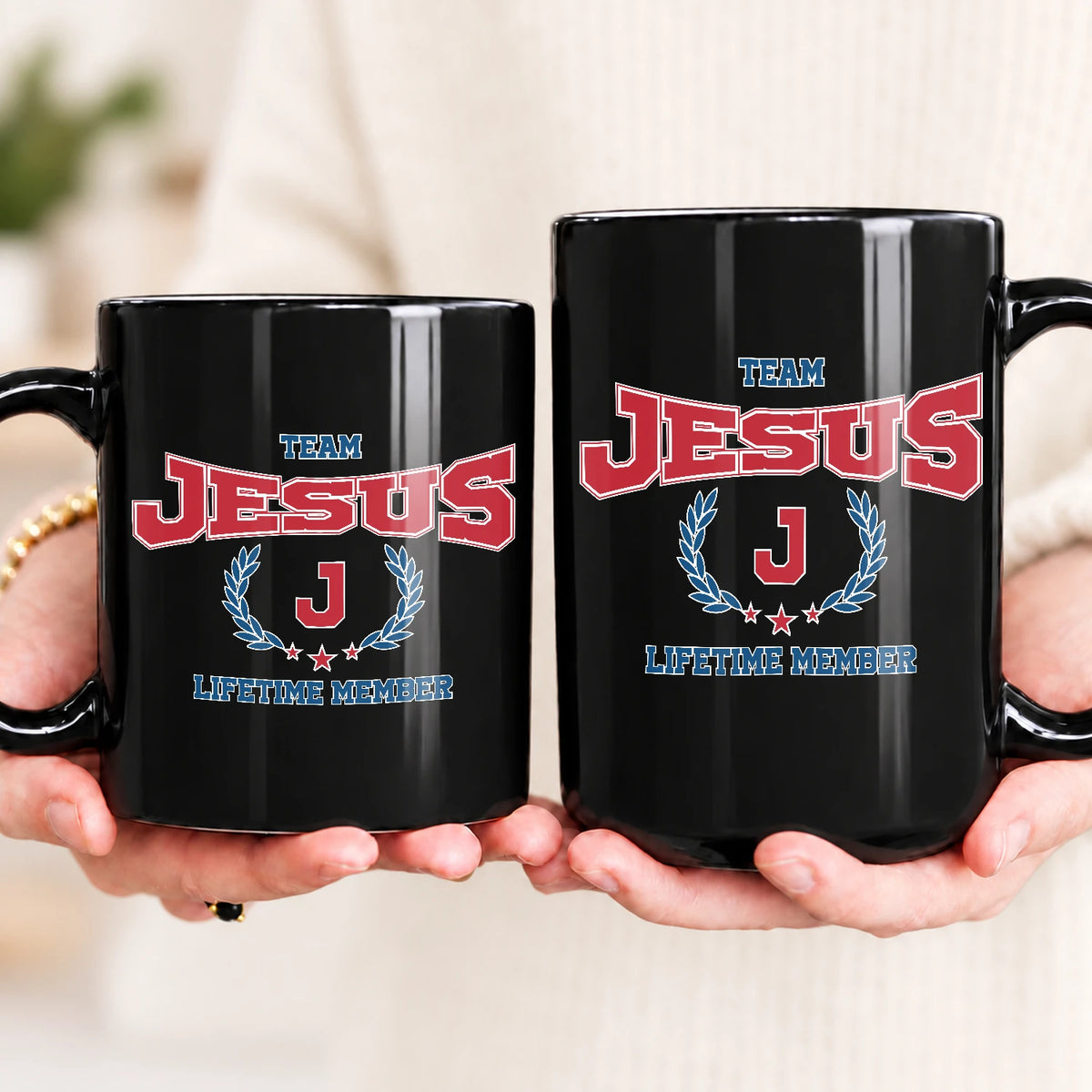 Team Your Name Lifetime Member Sporty Mug JESUS 13K1 MG09