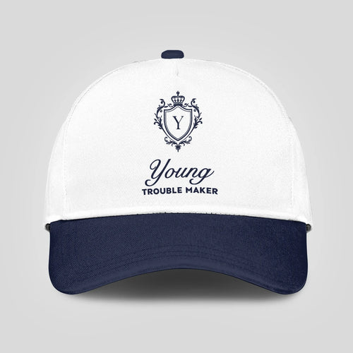 Trouble Maker Funny Blue And White Cap YOUNG 13K1 C152PF
