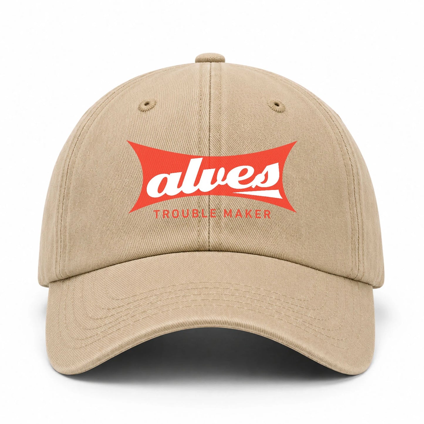 Trouble Maker Red Logo Washed Cap ALVES 13K1 C78PF