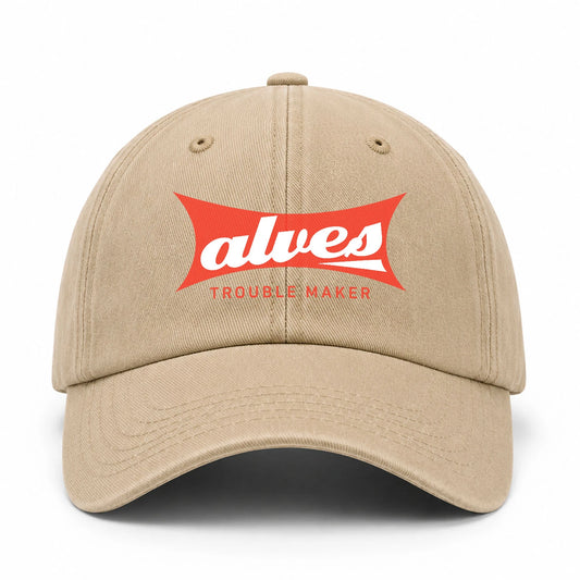 Trouble Maker Red Logo Washed Cap ALVES 13K1 C78PF