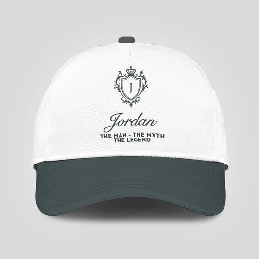 The Man The Myth The Legend Elegant Gray And White Cap JORDAN 13K1 C170PF