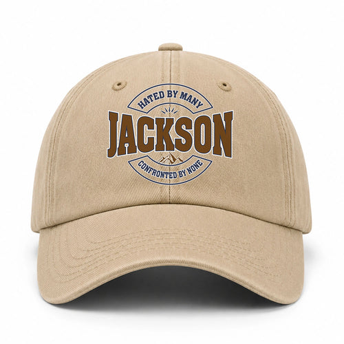 Hated By Many Confronted By None Washed Cap JACKSON 13K1 C36PF