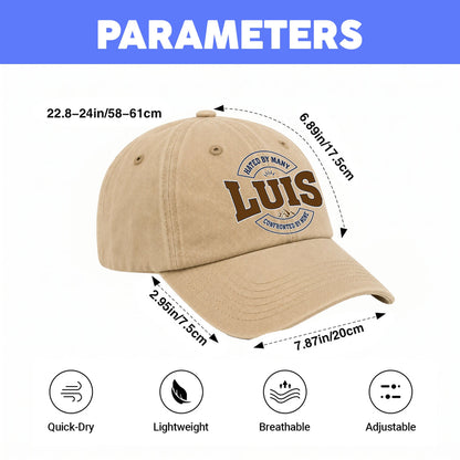 Hated By Many Confronted By None Washed Cap LUIS 13K1 C36PF
