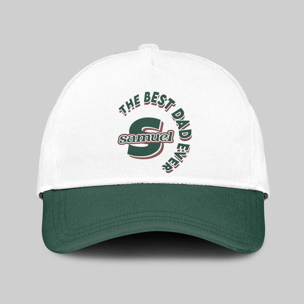 The Best Dad Ever Custom Name Cap SAMUEL 13K1 C35PF