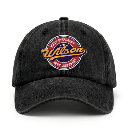 Built Different Born Legendary Logo Washed Cap WILSON 13K1 C65PF