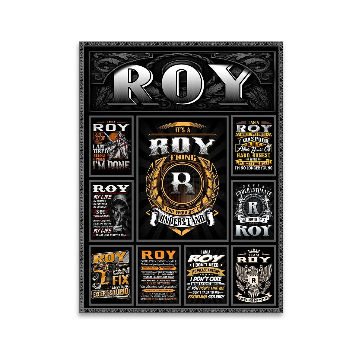ROY Personalized Sponge Floor Mat – Custom Printed Home Decor 13K1-AR2