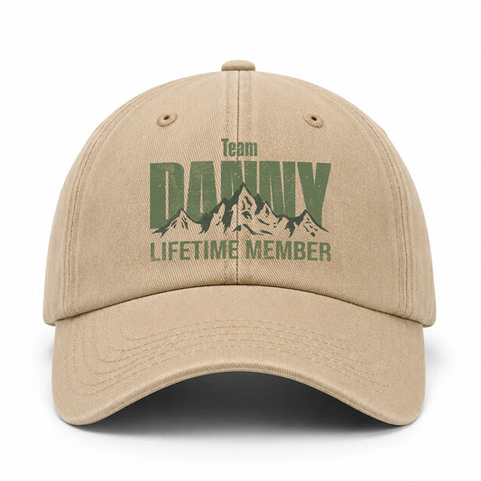 Team Your Name Lifetime Member Mountain Cap DANNY 13K1 C58PF