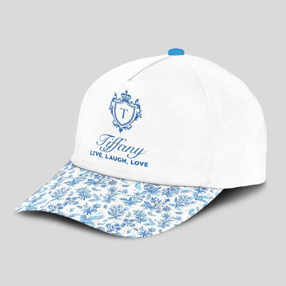 Live Laugh Love Flowers Pattern Cap TIFFANY 13K1 C109PF