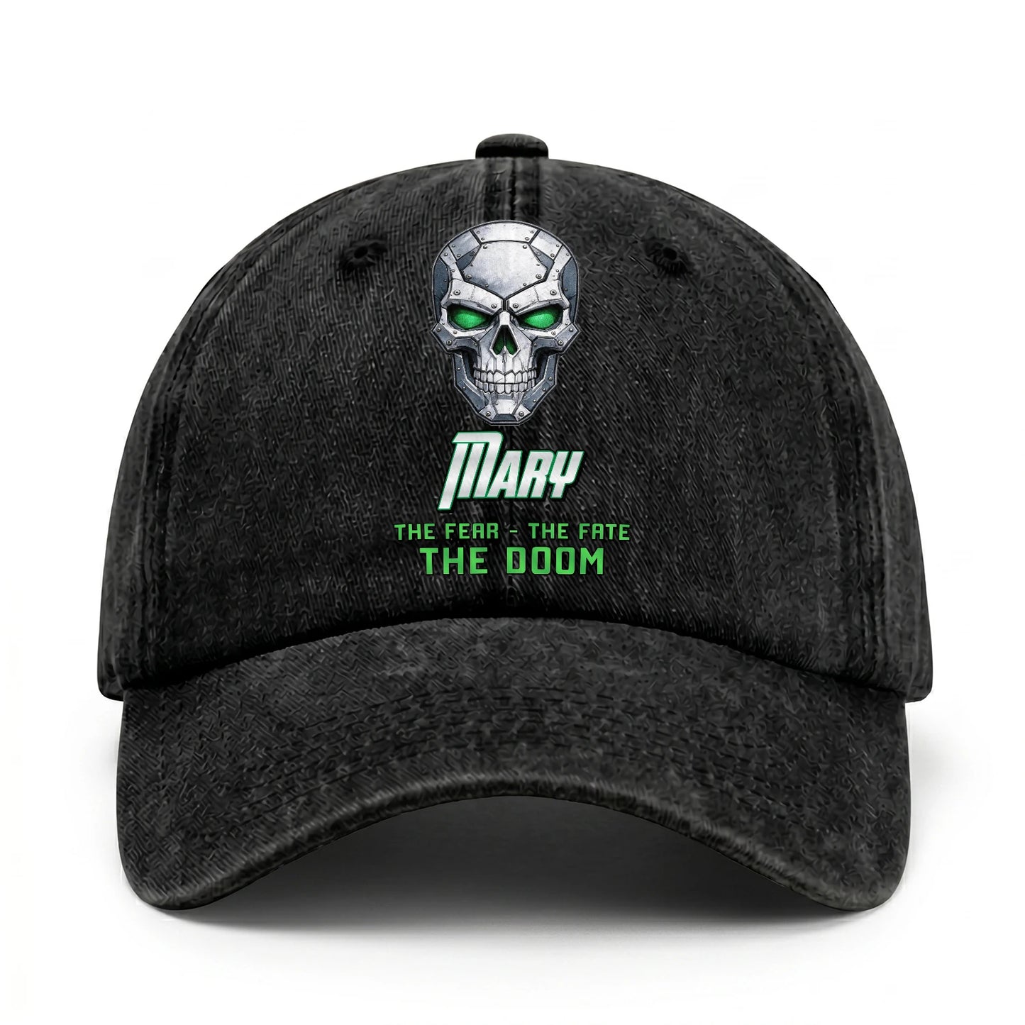 The Fear The Fate The Doom Skull Washed Cap MARY 13K1 C99PF